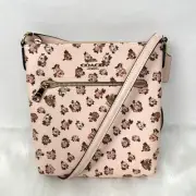 Coach Mini Rowan File Bag Crossbody With Rose Print In Blush Pink NWT CAB05