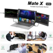 AU Portable Monitor Dual Screen Extender FHD IPS 1080P Triple Display for Laptop