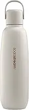 Sodastream - Fizz&GO Sand Double Walled Stainless Steel Bottle | Keeps Drinks Cold & Bubbly for 12 Hours | Compatible with Sodastream Quick Connect Machines | Easy-Carry Handle, 900ML