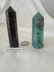 Amazonite Tower and Rainforest Jasper Tower