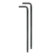 2pcs Ball End Hex Key Wrench 5mm L-Shape Extra Long Arm Metric Wrenches Black