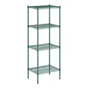 Regency 18" Wide NSF Green Epoxy 4-Shelf Kit with 64" Posts WS-460EG1824K64