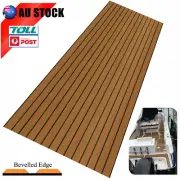 240x90cm Boat Flooring EVA Foam Marine Faux Teak Decking Carpet | Light Brown