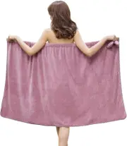 GOSCHE Towel Wrap Women, Adjustable Shower Wrap Towel with Home Hotel Bath Towel