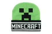 Minecraft Face Creeper Beanie (Green/Black) (One Size)