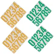 Tofficu 4 Sheets Number Stickers DIY Self Adhesive Numbers for Mailbox Trash Can Vehicles More Options for Address Signs