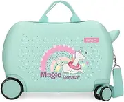 [Enso] Magic Summer Children's Suitcase, Turquoise, 45x31x20 cms, Children's Suitcase