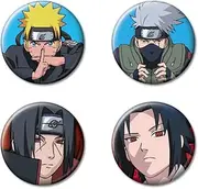 [Ata-Boy] Naruto Set of 4 1.25" Collectible Buttons