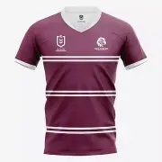 NEW Manly Sea Eagles Kids Home Supporter Jersey NRL Rugby League by Burley Sekem