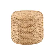 Jameson Ottoman Pouf footrest stool round woven