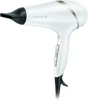 [REMINGTON] Hydraluxe AC Hair Dryer, AC8901AU, 2300W Salon Professional Styling (AU Plug), Moisture Lock Micro-Conditioners, Ionic Conditioning Prevent Frizz, Includes 2 Concentrators & Diffuser, White
