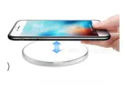 Qi Wireless Charger Quick Charger 10W 1503mah Induction Quick Charger For Mobile Phone-SILVER