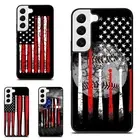 For Samsung Galaxy Z Fold Flip 3 4 5 6 Banner Baseball United States Deluxe Case