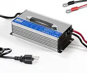 14.6V 60A Intelligent Float Charger - Battery Charger for All Vehicle Types, Sparkless Technology, Lightweight - Protects Li-Ion Batteries with Efficient Charging