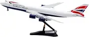 Pre-Built Model Aircraft 38CM Scale Die-cast Airplane Model 1/200 for for British Airways for Boeing B747-8F G-GSSE Alloy Civilian Aircraft Miniature Airplane Model
