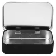 Tinplate Storage Box Tiny Man Mini Containers Candy Tins Empty Portable