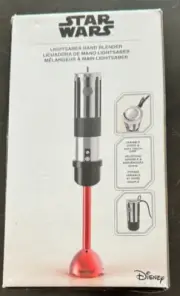 New Disney Star Wars Darth Vader Red Lightsaber Hand Stick Blender Mixer