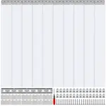 VEVOR Strip Curtain, 84" Height x 60" Width, 0.08" Thickness, 10PCS Clear PVC Strip Door Curtain, Freezer Curtain, Plastic Door Strips for Walk in Fre