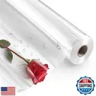 SMARTandCASUAL Clear Cellophane Wrap Roll (16 in x 300 ft) 3 Mil Thick Wrappi