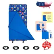 Portable Kids Nap Mat with Pillow – Lightweight Microfiber Design for Daycare