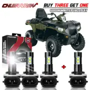 3pcs 6000K LED Headlight Bulbs For Polaris Sportsman 570 600 700 800 850 XP