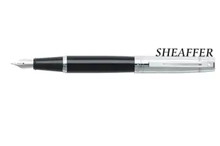 【Penworld】SHEAFFER西華 300系列黑桿銀套鋼筆 F尖 9314