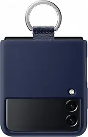 [Samsung] Galaxy Z Flip3 Silicone Cover with Ring, Navy