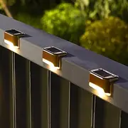 Solar Deck Lights Outdoor, Step Lights IP65 Waterproof Led Solar Light for Outdoor Stairs, Step, Fence, Yard, Patio, Backyard and Pathway(Warm White)-16 Pack