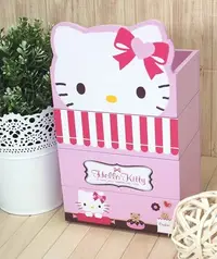 在飛比找Yahoo!奇摩拍賣優惠-【正版】Hello Kitty 甜點店 疊疊樂造型 收納盒/