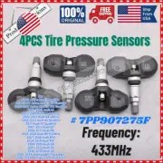4PCS TPMS Tire Pressure Sensor For Audi A4 A6 A8 Q7 R8 VW Cayenne Cayman 433MHz (for: Audi)
