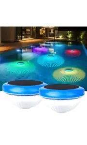 Floating Pool Lights, Solar Pool Lights with RGB Color Changing Waterproof Pool