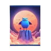 Kid’s Velveteen Plush Blanket (Owl & Moon)