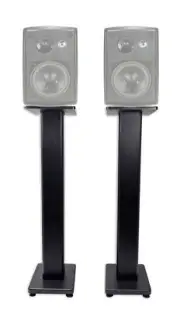 Pair 28" Bookshelf Speaker Stands For Dual LU43PB Bookshelf Speakers