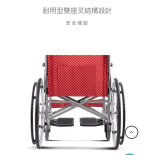二手Karma 康揚 鋁合金輕量輪椅 SM-100.2 手動輪椅