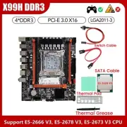 X99H Desktop Motherboard+E5 2620 V3 CPU+Thermal Grease LGA2011-V3 B856343