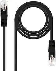 Ethernet Cable RJ45 Cat.6 UTP AWG24 100% Copper Black 2mts Patch Cord