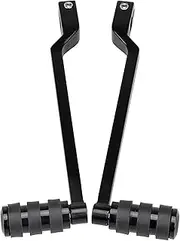 SHMT Black Extended Shifter Shift Lever w/Shifter Pegs for Harley Touring Electra Road Street Glide Road King Softail
