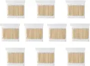 Cotton Buds, Cotton Stick Double Ended Cotton Swab Wooden Cotton Buds for Make Up Travel Ears Cleaning Pets 1000PCS, Cotton Stick