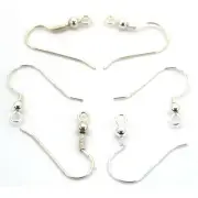 6 Sterling Silver Shepherd Hook Earrings