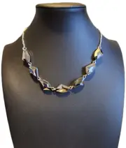 Paparazzi Raw Rapture Necklace & Earring -Silver
