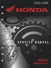 2002-2006 HONDA MOTORCYCLE VFR800/A INTERCEPTOR SERVICE MANUAL (638)