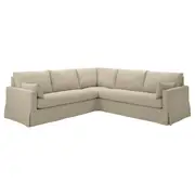 HYLTARP corner sofa, 4-seat, Hemmesta light beige