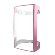 2Pcs For Fitbit Charge 2 Full Coverage Plating TPU Watch Case(Pink)