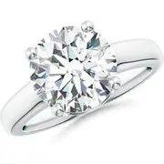 Lab-Grown Round Diamond Solitaire Engagement Ring