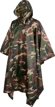 Brandit Ripstop, poncho , color: Woodland , size: One Size