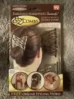 EZ Combs Stretchable Double Combs Caramel Bronze/Dazzling Silver Telebrands NEW
