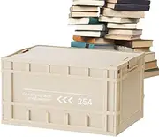 Folding Storage Bins - Foldable Organizer | Stackable Containers Multifunctional Portable Carrier Basket Space-Saving for Trunk Moving Outdoor Grocery Camping Industry
