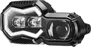 Motorcycle Headlights LED Headlight Angel Eye E24 MARK Motorcycle DRL Headlamp For F700GS (2013-2018)