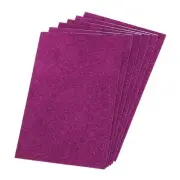 Glitter EVA Foam Sheets Soft Paper Self-Adhesive 11.8x7.8 Inch Dark Purple 6 Pcs