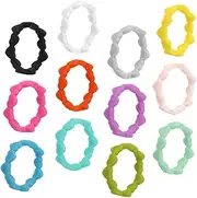 BESPORTBLE Wedding Promise Ring for Girlfriend Pc Set of Silicone Bands Fashionable Scratch Flexible Silicone Material for Daily Wear